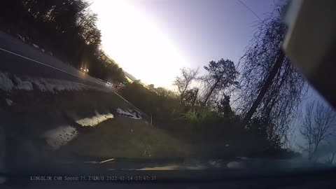 Three Car Collision Recorded on Dashcam