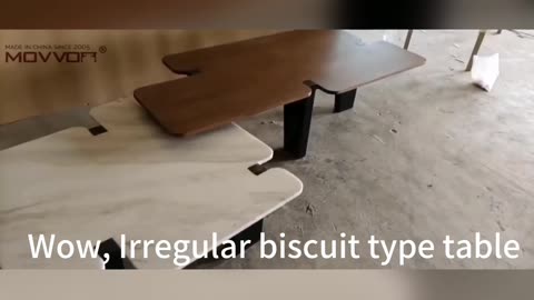 Break the Norm with Our Whimsical Biscuit Table, Irregularly Perfect! ? ##biscuit #irregular #style