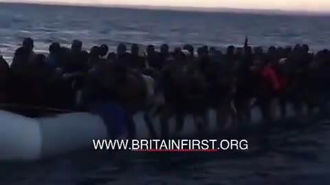 Literally boatloads of fighting age brown men are invading Europe nonstop!