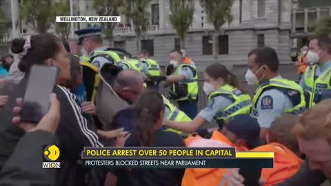 New Zealand police break up Wellington protest, arrests 50 | Covid-19 Protests