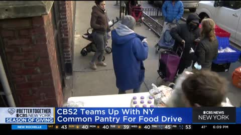 CBS2 teams up with New York Common Pantry for food drive