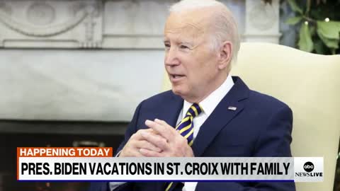 Biden to vacation in US Virgin Islands