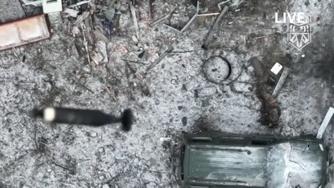 Abandoned Russian troops destroyed by Ukrainian forces in Bakhmut region.