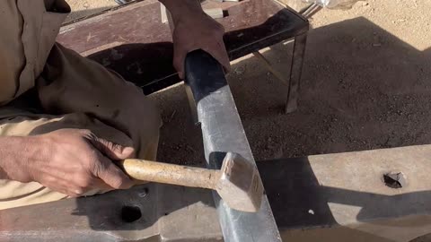 Frame Holing By Hand #frame #shortsvideo #restoration #mechanic #ytshorts