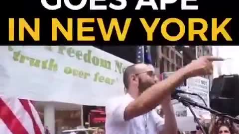 Anti-J4b Rally In NYC 🟠⚪🟣The NPC Show