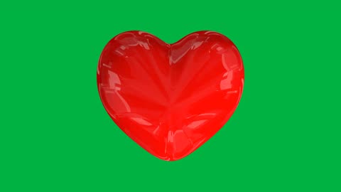 Animated Heart Green Screen Video Valentines Day