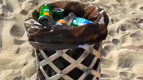 Use waste to make bin