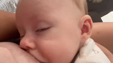 Milk feeding to a baby