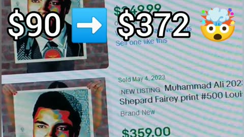 Flipping Like a Champ: Turning a Muhammad Ali Poster into Knockout Profits! #theflippingteam