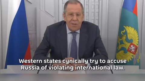 Sergey Lavrov points to the West’s cynicism