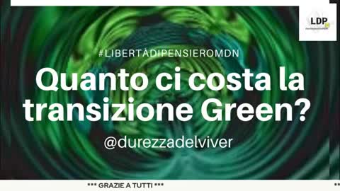 Quanto ci costa la transizione green?