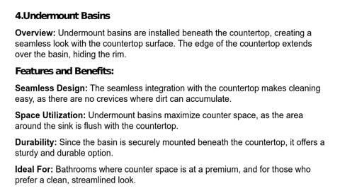 What Are the Different Types of Bathroom Basins Available Today