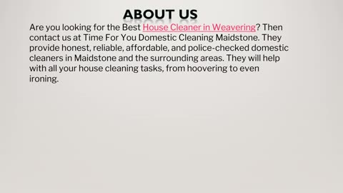 The best Best House Cleaner in Weavering