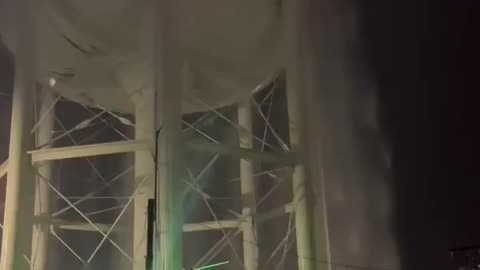 👀 "Watch The Water" Tower In Stallings, North Carolina Leaking After Lightning Strike