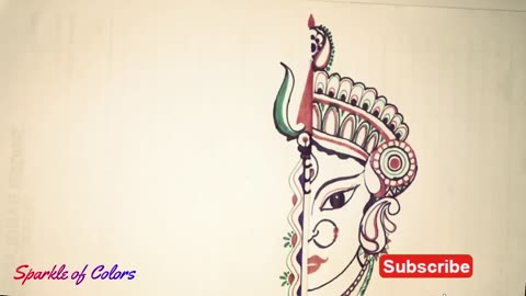 Ma durga drawing