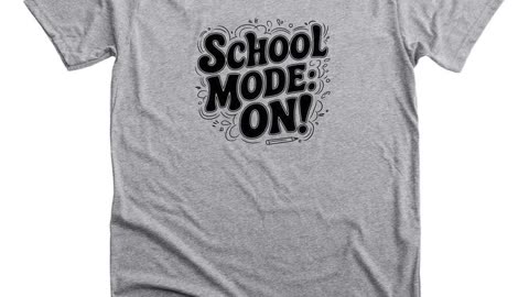 School Mode: ON! ,Vintage-Inspired Typography with Playful Whimsical Design