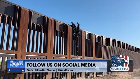 EXCLUSIVE: Footage Shows Illegals Climbing Border Wall