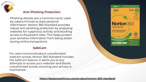 Norton 360 Standard (1 Device) Antivirus Internet Security