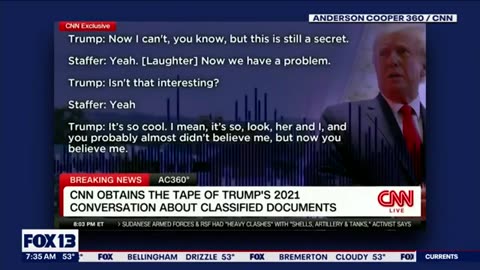 Trump discusses classified documents in leaked audio