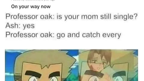 Prof. Oak's thirst for Ash's mom is too real 😍🤤