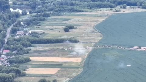 💣 🚀 💥 Ukrainian Shelling Targets Russian Trench in Gordeevka, Kursk Oblast, Russia | RCF