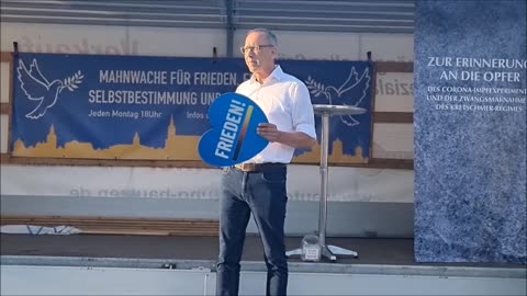 JÖRG URBAN, LV AfD Sachsen - BAUTZEN, Kornmarkt, 10 07 2023, 127. MAHNWACHE 🕊 - Bürgermikrofon