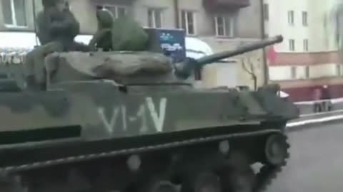 Big Russian Convoy In Gomel Region