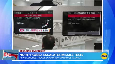 North Korean missile launches trigger evacuation warnings in Japan l GMA