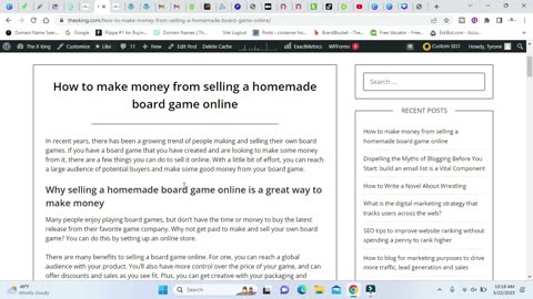 How to make money from selling a homemade board game online