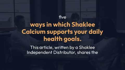 Shaklee calcium