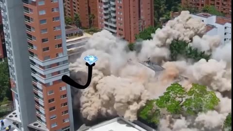 extreme dangerous building demolition - construction demolition -480p