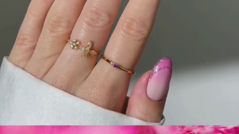 Summer Pink Nail Art Idea