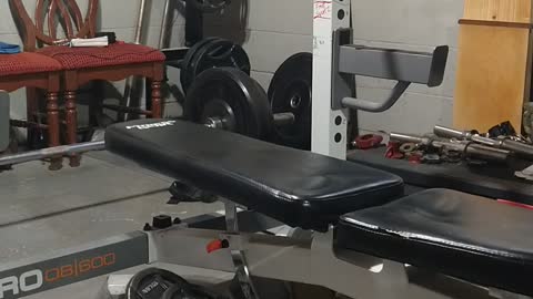 275 bench x 1 rep slow