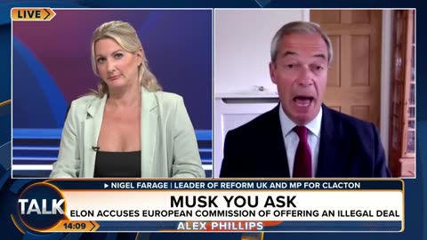 EU to be taken to Court? Nigel Farage praises Elon Musk over stance on EU Illegal Deal.