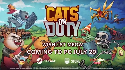 Cats on Duty - Official PC Release Date Trailer