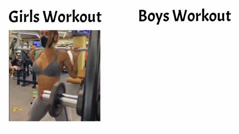 girls vs boys workout