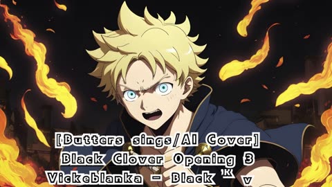 [Butters sings/AI Cover] Black Clover Opening 3 Vickeblanka - Black Rover