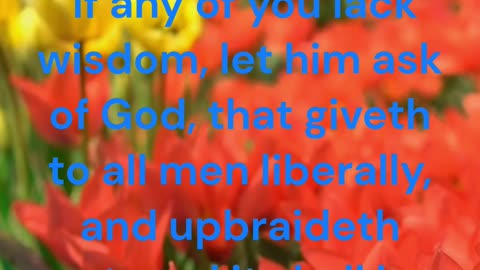 If any of you lack wisdom, let him ask of God, that giveth to all men liberally James 1:5 KJV