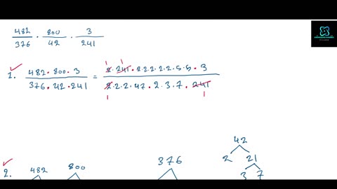 Multiplikation av rationella tal: Part 5: Exempel 4