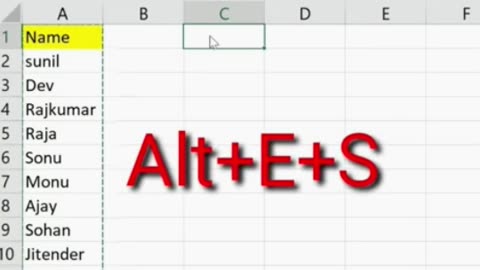 EXCEL SHORTCUT VIDEO