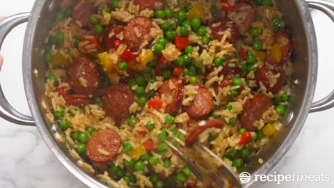 One Pot Smoked Sausage and Rice