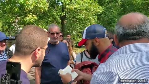 Speakers Corner -Jude Asks Muslims Is The Word Of Allah Separate From Him, Jesus