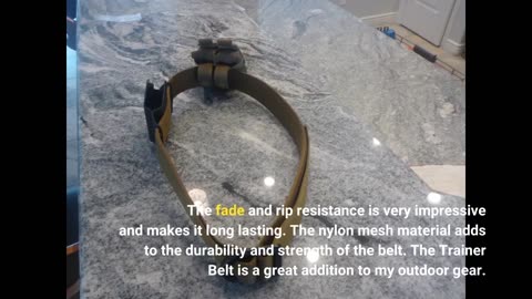 Customer Comments: 5.11 Tactical Men's Military Trainer Belt, Fade and Rip Resistant, Nylon Mes...