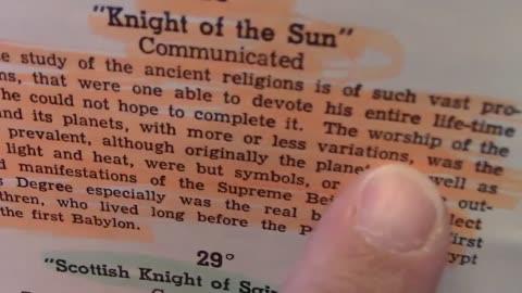 Reading Old Freemason Books - 'Knight of the Sun' - Grandpa's Alabama Scottish Rite Collection