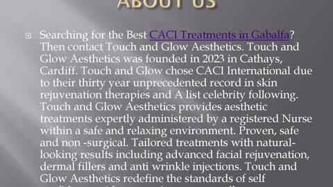 Best CACI Treatments in Gabalfa