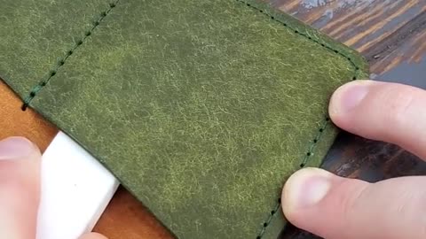 #asmr - I'm making a passport cover. Do you like the combination of skin colors 💚+🧡 #asmrvideo