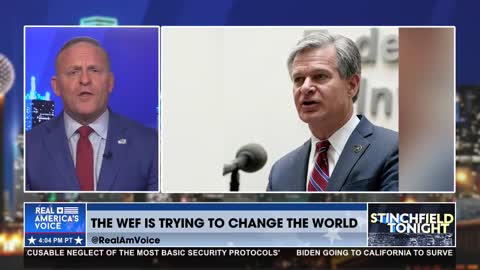 What is the Director of the FBI doing at the WEF in Davos?