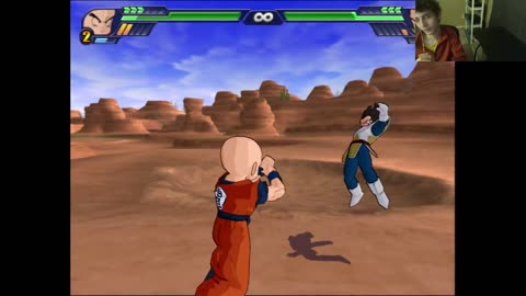 Dragon Ball Z Budokai Tenkaichi 3 Battle #109 With Live Commentary - Krillin VS Vegeta