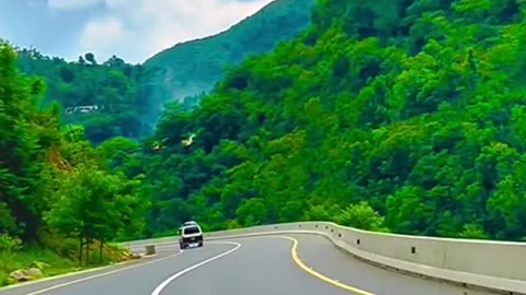 Kashmir Road View Beautiful Valley Azad Kashmir