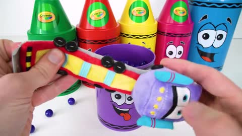 Best Toy Learning Video for Toddlers and Kids Learn Colors with Surprise Crayons!